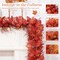 5.9 FT Fall Leaves Garland with Lights Leaves Acorns, Upgrade Autumn Garland for Front Door Home Porch Fireplace Indoor/Outdoor Thanksgiving Decor